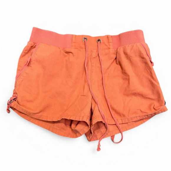 BeBop Pants - Bebop Coral-Orange Athletic Drawstring Shorts